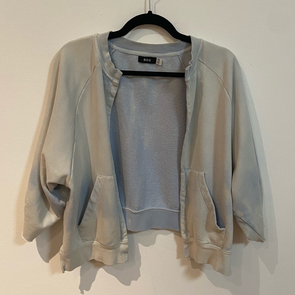 BDG Cropped Acid Wash Jacket